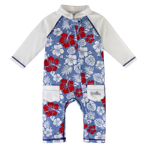 Image of UV SKINZ Baby Boys’ Sun and Swimsuit with UPF 50+ Sun Protection – One-Piece Swimsuit, Baby and Toddler Full Coverage Swim
