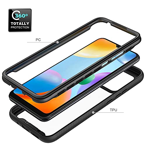 XINNI Case for Xiaomi Redmi 10C, 360 Degree Shockproof Protective All-Round Protection with Built-in Screen Protector - Image 4