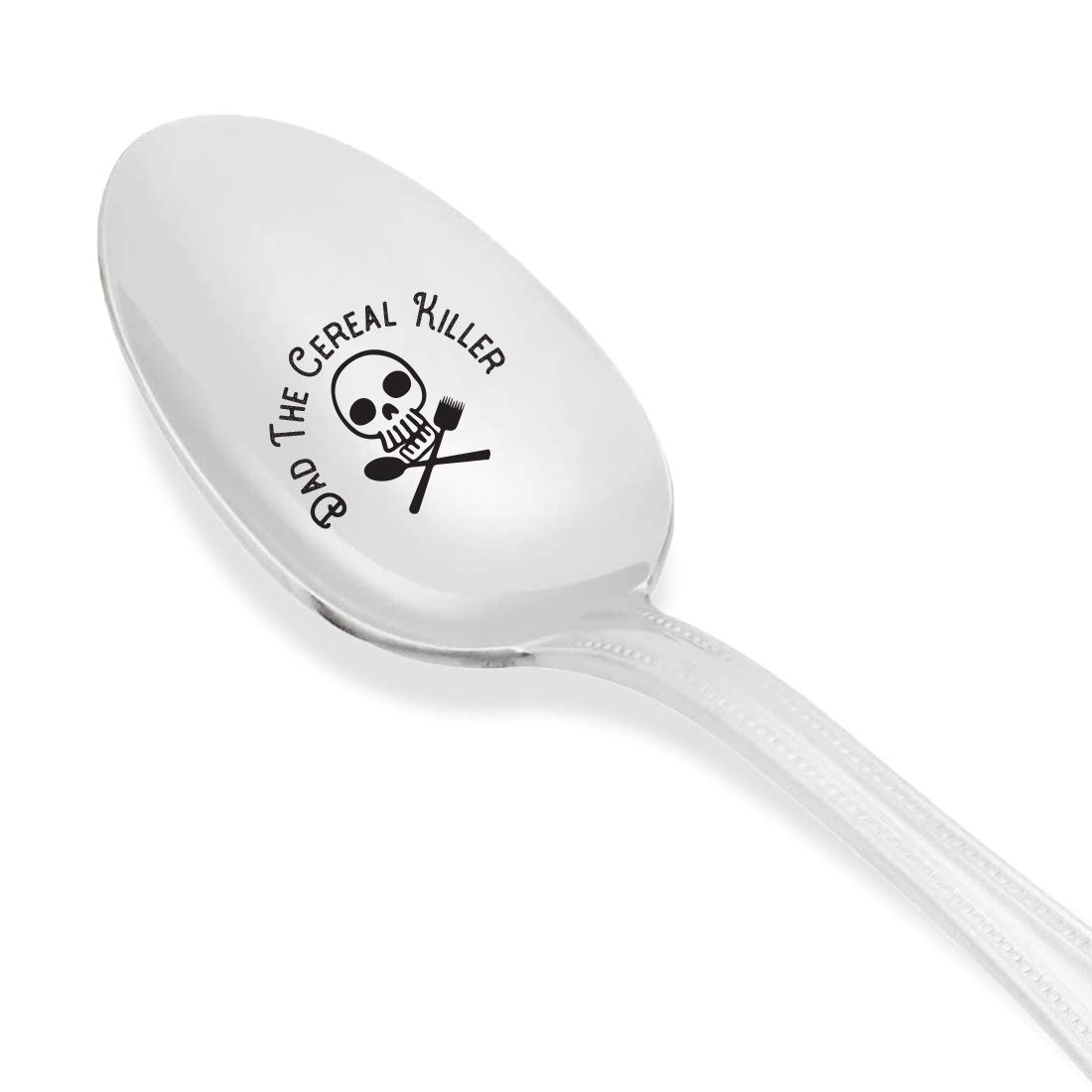 Cereal killer spoon | Funny dad the cereal killer spoon gift for fathers day/birthday | Daddy Christmas gifts from daughter son | Best personalized Engraved Spoon gift