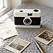 SENECESLI 35mm Film Camera Retro Vintage, Built in Flash, Reusable 35MM Camera for Photography Enthusiasts, 28mm f/8 Lens Manual Focus, 1/120s Shutter Speed (White)