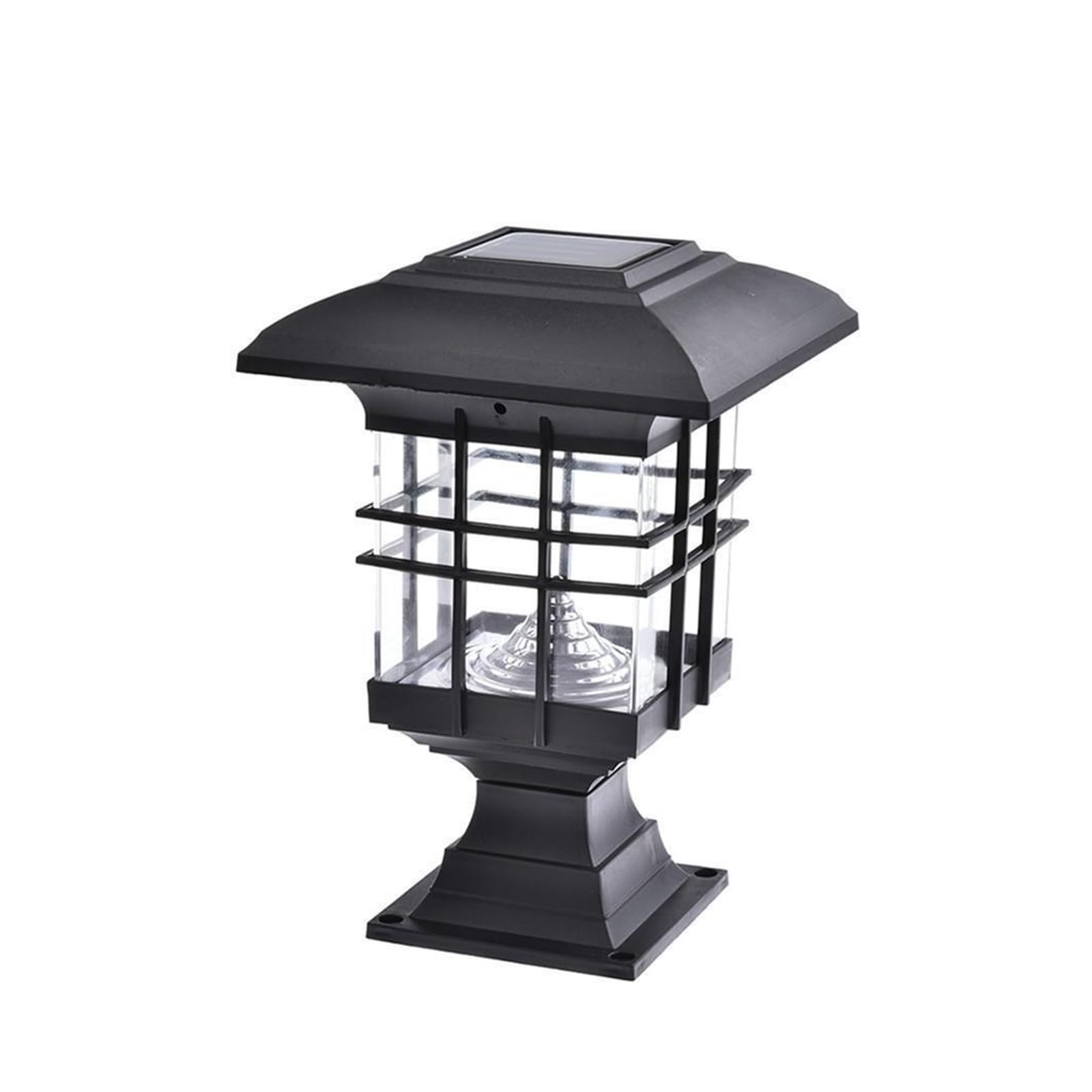TRDEWR LED Solar Post Lights Outdoor Fence Cap Light Lamp Powered for Pathway Efficiently Utilize Sunlight