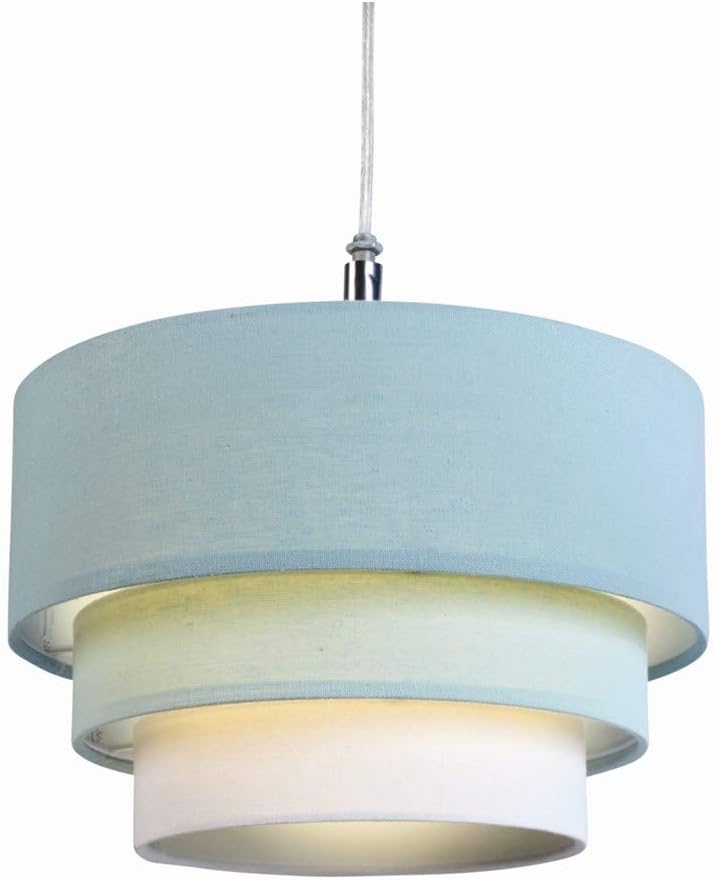 Village at home 3 Tier Pendant Duck Egg, Cotton, 42 W