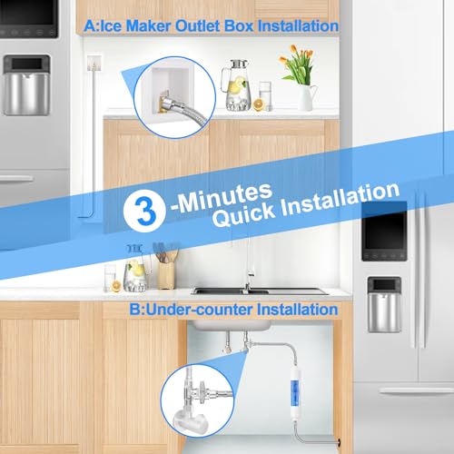 Línea de agua para refrigerador, acero inoxidable y PEX miniatura 4