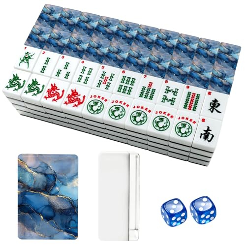 Set de Fichas American Mahjong Acrílicas 166 piezas con Bolsa miniatura 1