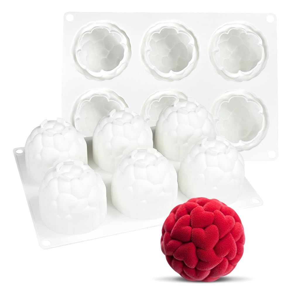 Heart Love Mousse Cake Mold Trays, Heart Cake Pan Chocolate Jello Baking Shallow Tray Silicone Mold Valentine's Gift for Mousse Cake Baking, French Dessert, Jello, Pastry (MCM-727)