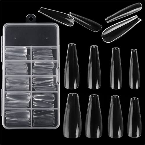 Faux Ongles 100 Pieces Capsules Ongles Capsules Ongles Capsule Ongle Onglerie Materiel Professionnel Ongles ongles en acrylique pour décalque d'art d'ongle(Transparents) Cover