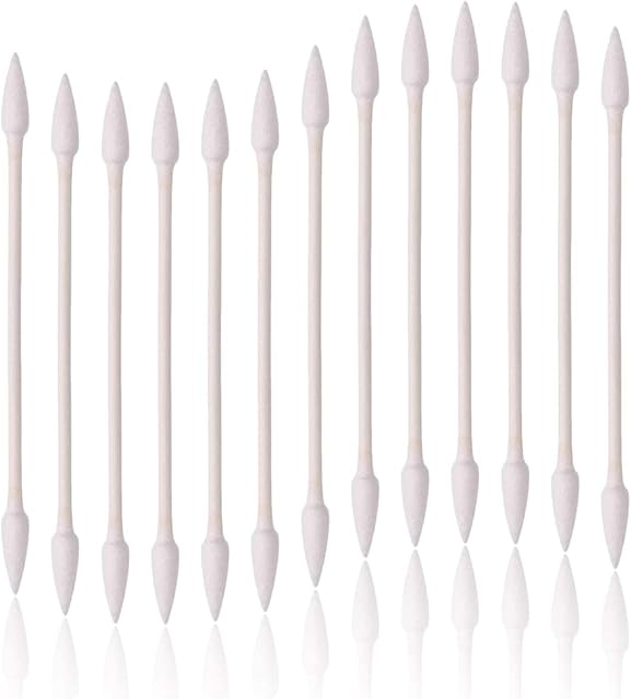 800Pcs Cotton Swabs, Double Tipped Precision Tips Cotton Buds Multipurpose Safe Highly Absorbent Hygienic Cleaning Sterile Sticks (4 Packs, 1 pack of 200pcs)