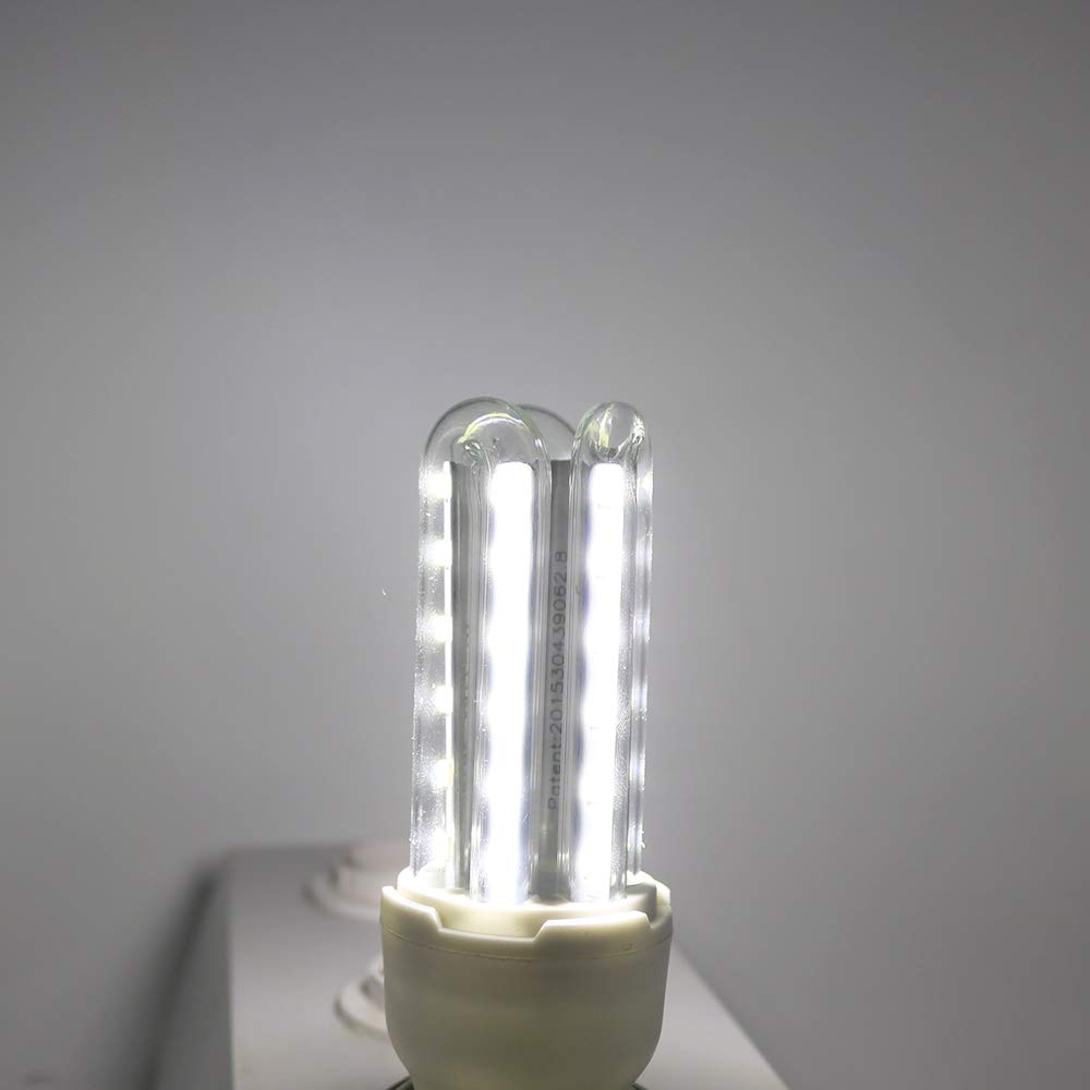 15 bombillas LED E27 de 7 W, 700 lm, luz blanca fría, 6000 K, sin parpadeos, ángulo de haz de 360° para garaje, almacén, pasillo, cocina, salón, comedor