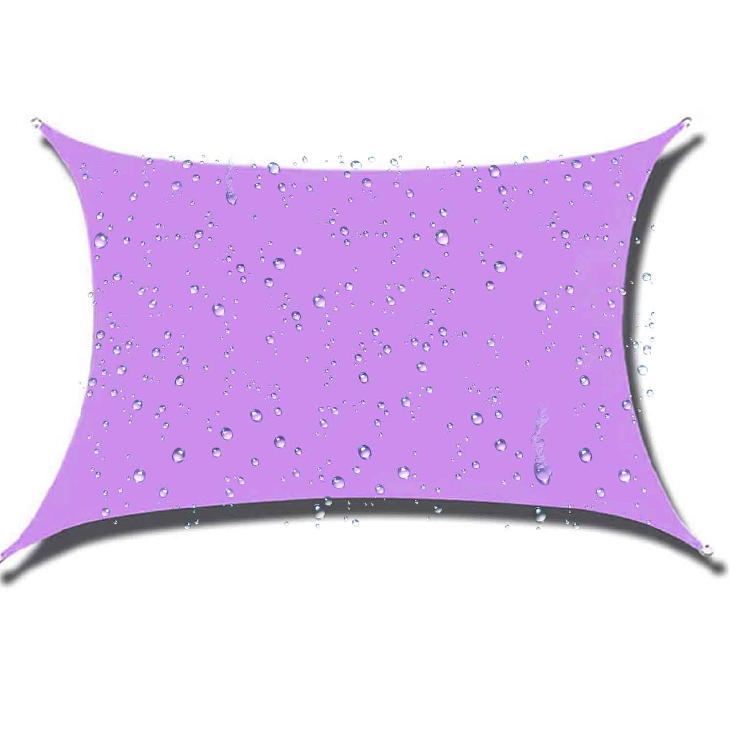Voile d'ombrage de jardin violet 20x26Ft pour vos repas en extérieur