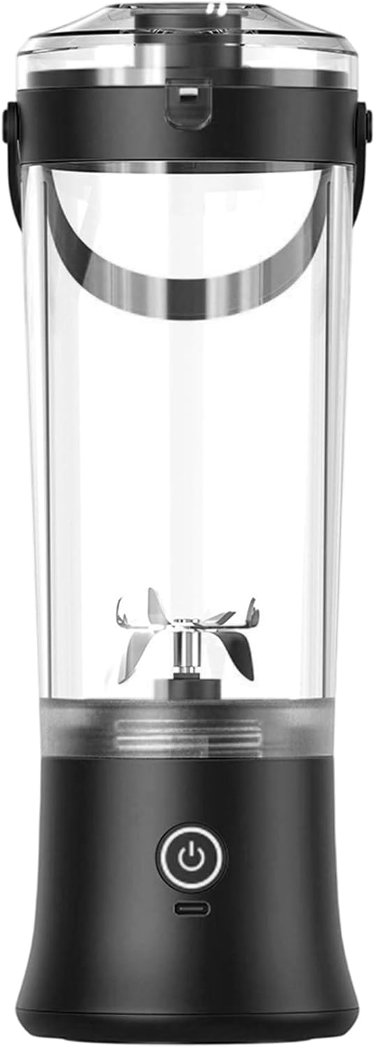 Portable Blender,USB Rechargeable Personal Smoothie Mixer, Powerful 7.4V Electric Juicer Cup With Design For Freshness Fruit Blending At Home Gym Office, Rechargeable Juicer Blender
