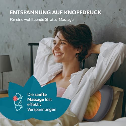Massagekissen VITALmaxx Shiatsu mit Wärmefunktion für Nacken und Rücken