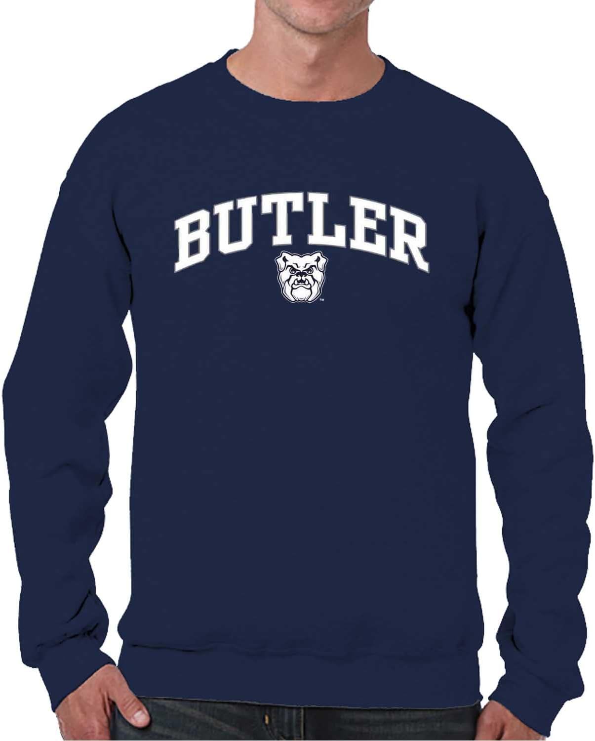 Campus Colors Arch & Logo Gameday Crewneck Sweatshirt - Navy, Unisex, Officially Licensed - View #7