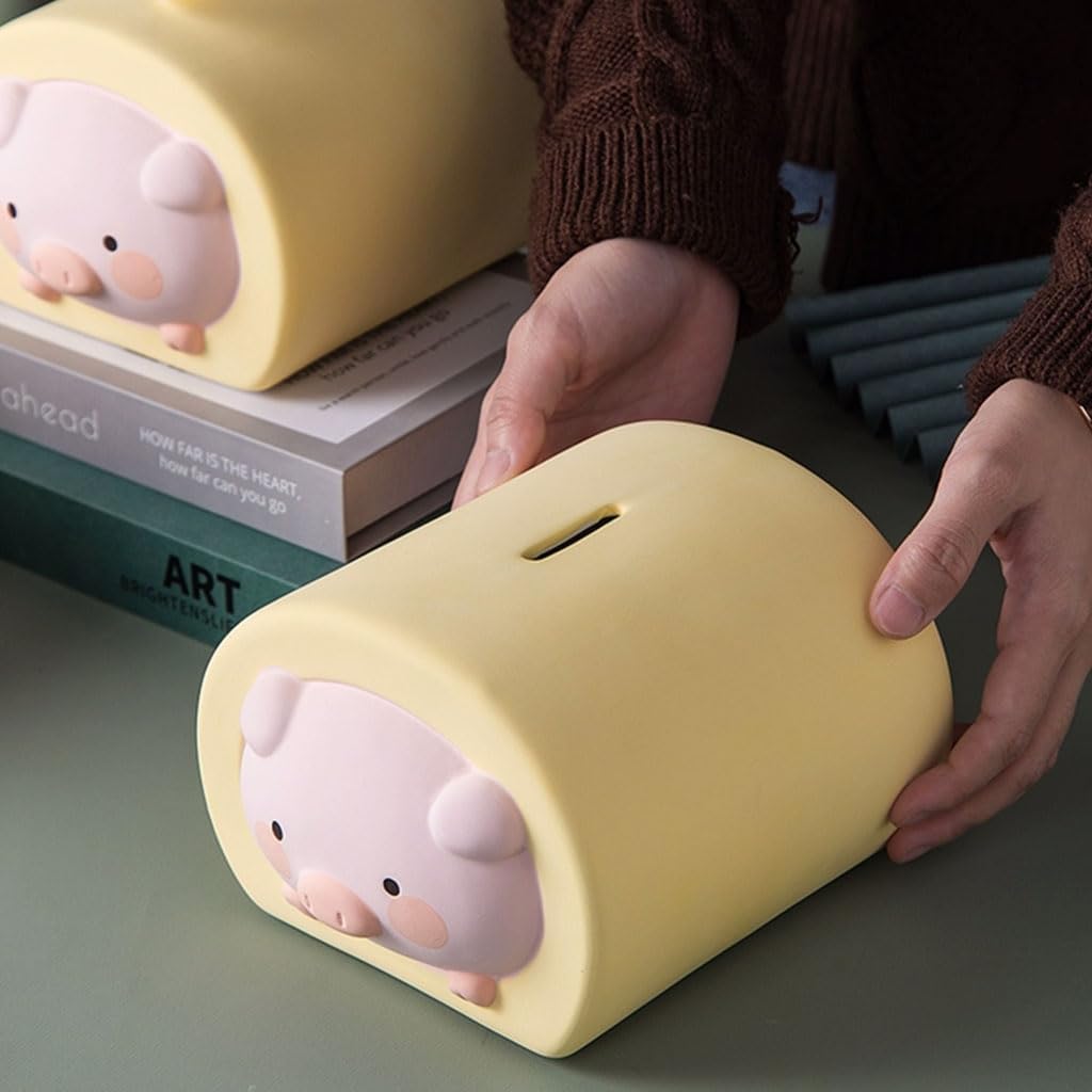 かわいい貯金箱セラミッククリエイティブかわいい装飾品コインボックスデスクトップ保存瓶を開けることができます PEKJIセラミック貯金箱 クリエイティブオーナメント貯金箱デスクトップ貯金箱かわいい家のために開けることができます 貯金箱 豚の貯金箱 電子 カウント ...