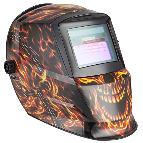 Preisvergleich Produktbild Automatik Schweißhelm + Solarzellen Schweißschirm Sichtfeld 92x42,5mm SN863