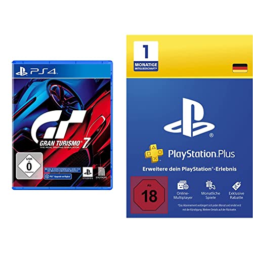Gran Turismo 7 | Standard Edition [PlayStation 4] + PlayStation Plus 1 Monat - deutsches Konto (DE Download Code)