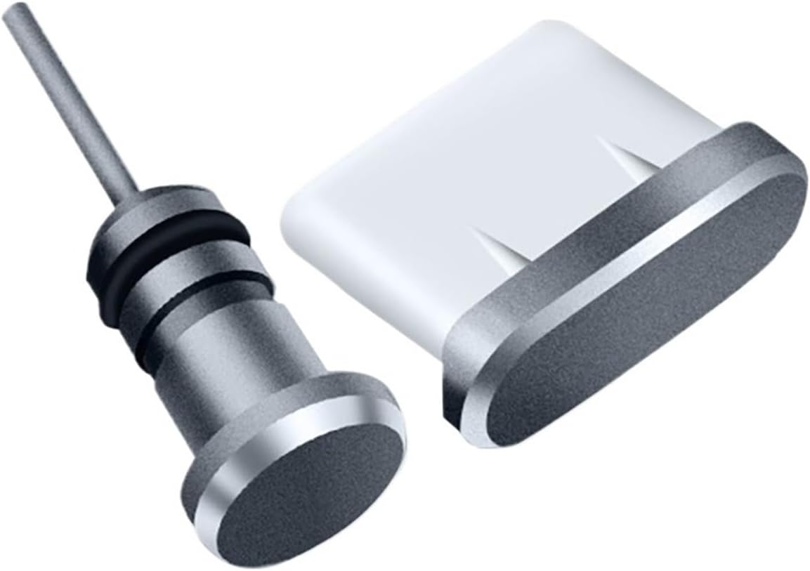 USB C Dust Plug 8set Type C Phone Charging Port 3.5mm Earphone Jack Anti Dust Plug for Port Protection(Yellow)