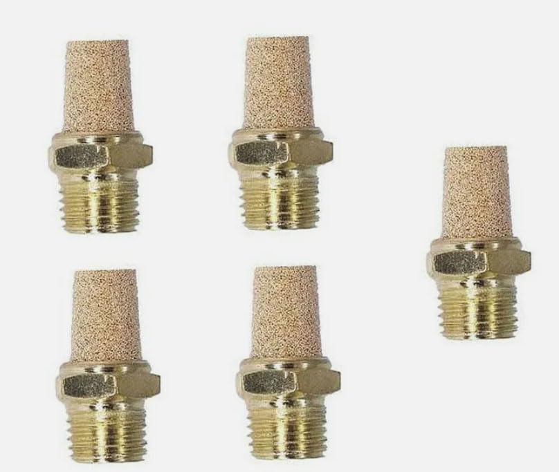 1/8'' Tire Change Machine Replacement Air Control/Foot Pedal Valve Muffler 5PCS