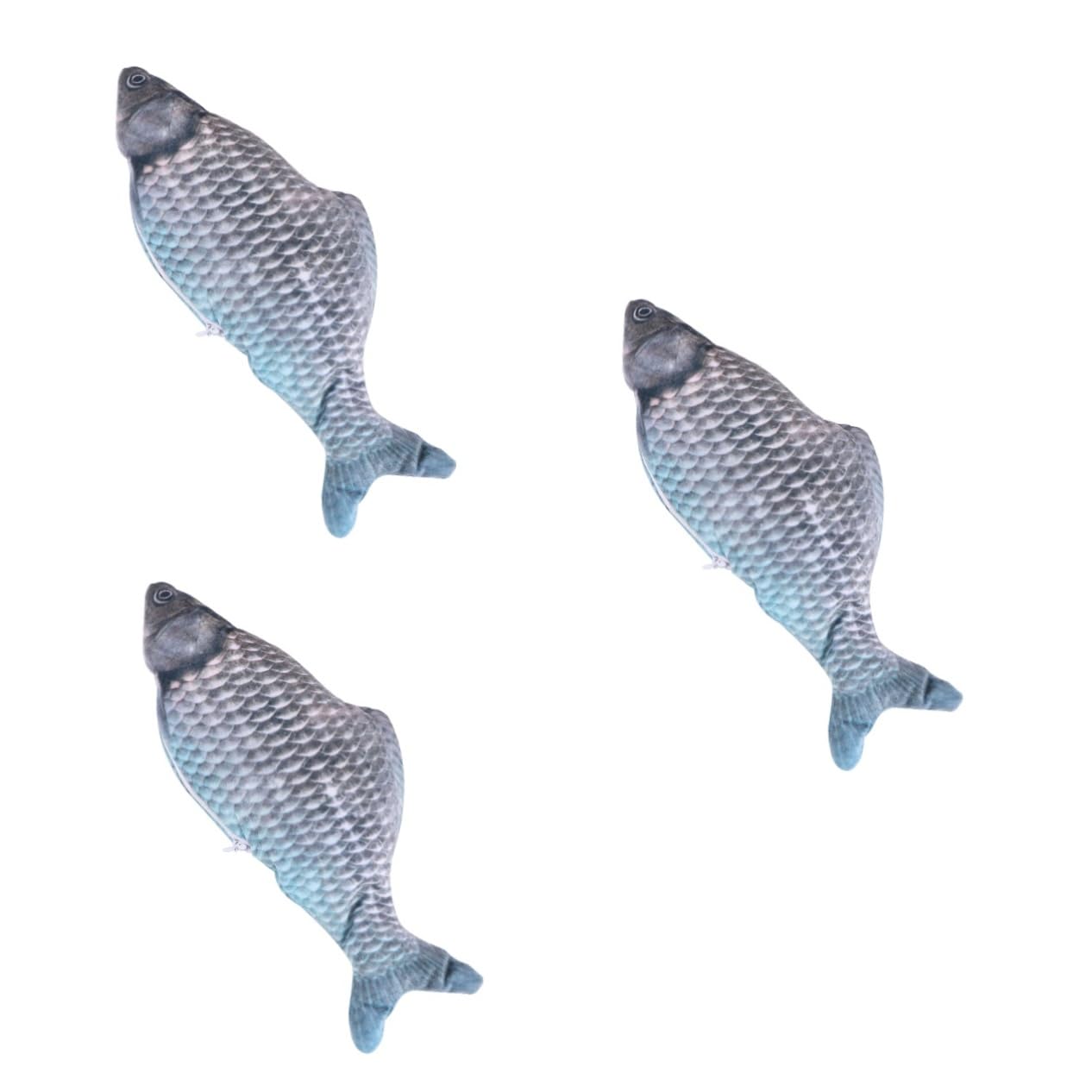Happyyami 3stücke USB-wiederaufladbares Katzen-Spielzeug Elektronisches Springendes Fisch-Spielzeug Aus Plüsch Für Katzen Interaktives Katzenspielzeug Spiel Und Bewegung