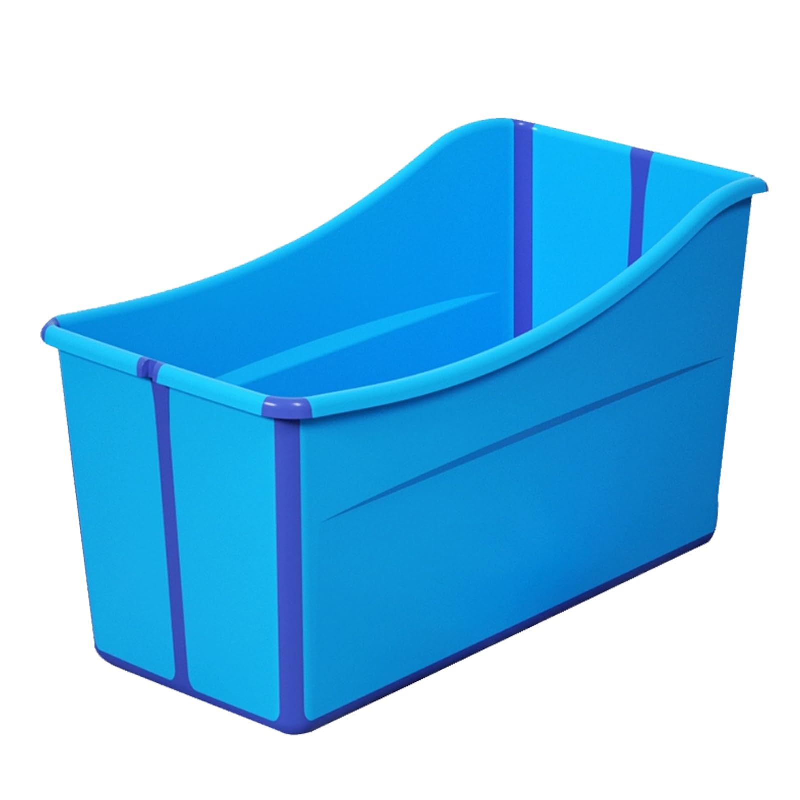 Piscina Perros y Gatos, Bañera para Mascotas Plegable Perro, Adecuada Pequeños, Perros Grandes, Gatos para Interior Exterior (Color:Azul)