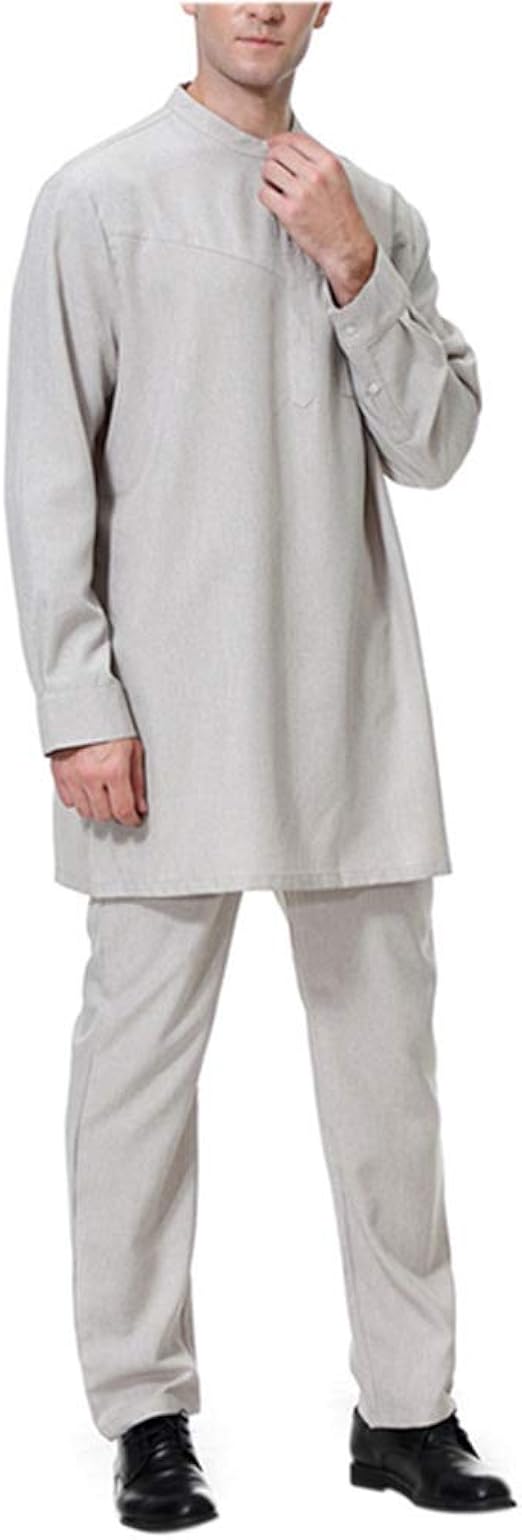 Amazon Co Jp メンズ イスラム 服 セット アラブ 教徒 ドバイ アラビア ローブ ファッション