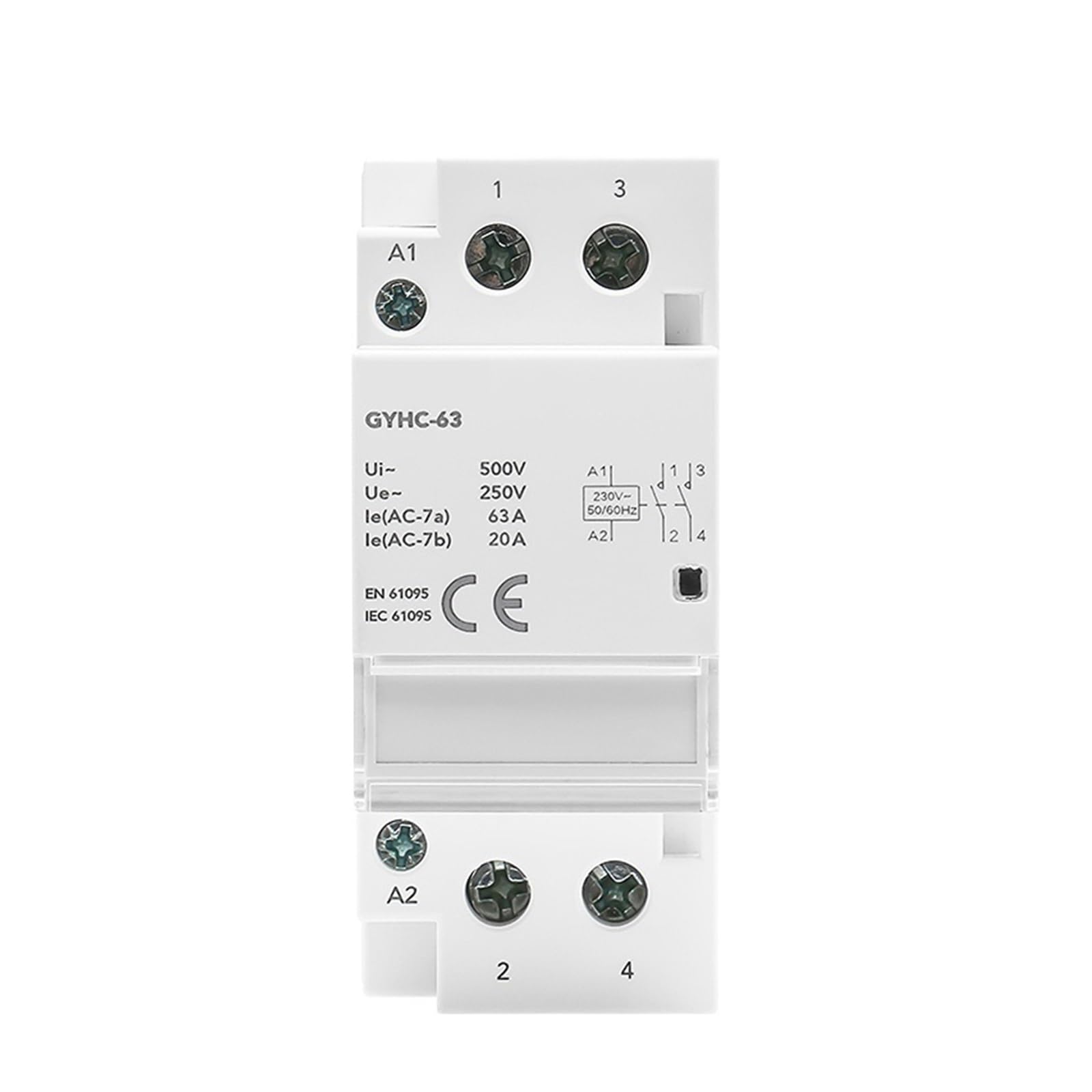 Contacteur modulaire 2P 63A pour automatiser le chauffage de la maison