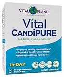 Vital Planet - Vital CandiPURE Intestinal Cleanse Formulated to Maintain a Healthy Intestinal Balance, 2-Part - 14 Day Kit, 56 Capsules, and 1fl oz Liquid Herbal Extract