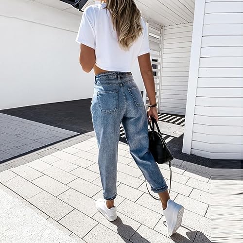 Women's Winter Casual Temperament Harem Pants Jeans Casual Trousers Trendy Fall Outfits for Women3