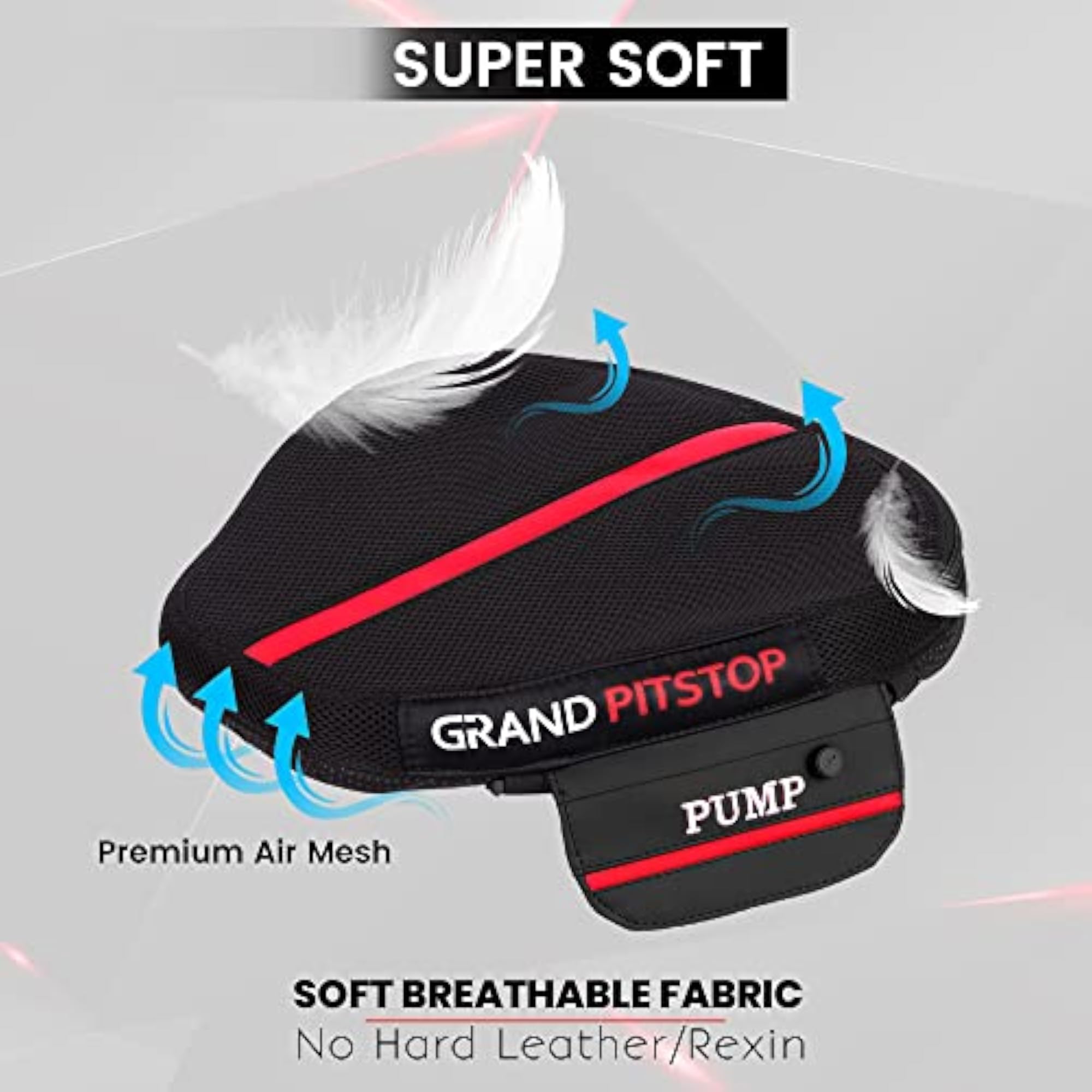 GrandPitstop Motorcycle Air Seat Cushion for Comfort