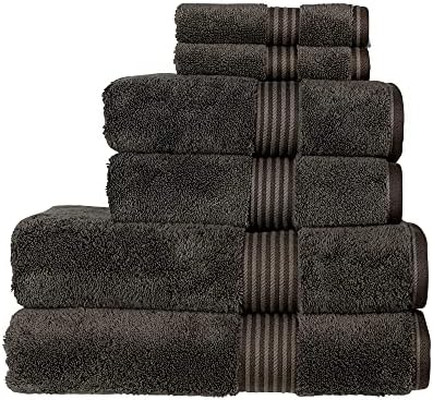 Christy Supreme Hygro 6 Piece Towel Set in White 100% Supima Cotton - Luxurious & High Absorbency - Ultra Soft - 650GSM - 2 Bath, 2 Hand & 2 Face Towels