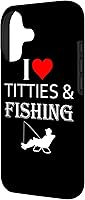 Vista 2 de I Love Tits and Fishing Funny Fisherman Gift Case for iPhone 17