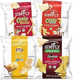 Simply Brand Organic Doritos Tortilla Chips, Cheetos Puffs, 36 Count