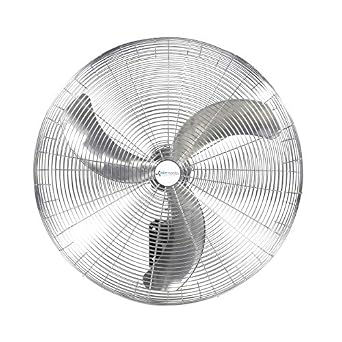 Airmaster 37145 Heavy-Duty Air Circulator, Wall Mount, Non-Oscillating, 30 Prop Diameter, 115V, 1/3HP Motor