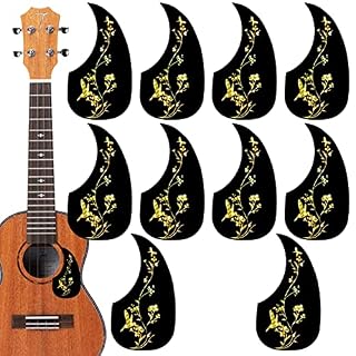 Znet-au Lot de 10 pickguards auto-adhésifs imperméables en forme de goutte d’eau pour guitare acoustique de 102/104 cm - Les Beatles, Paul McCartney, John Lennon, RIngo Starr, George Harrison Znet-au Lot de 10 pickguards auto-adhésifs imperméables en forme de goutte d'eau pour guitare acoustique de 102/104 cm – Image 5