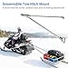 304 Stainless Steel Snowmobile Towing Hitch, ATV Towing Hitch for Large Pull-Back sled, 32 inch Tow bar, Removable ice Fishing House/shanty