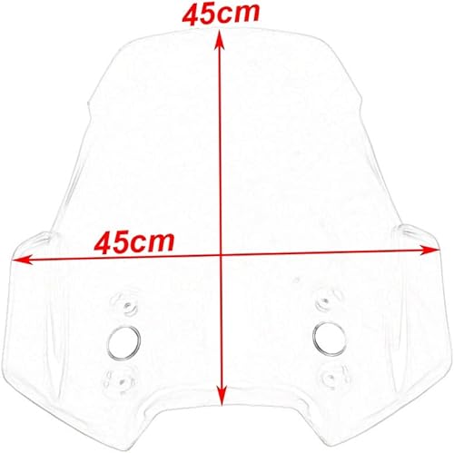 Miniatura 3 de Deflectores de parabrisas de motocicleta, deflectores de viento, protector de parabrisas compatible con Kawasaki Versys 650 1000 LT 2015-2018