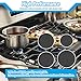 Upgraded Surface Burner Caps Set Fit for GE Gas Range/Stove/Oven WB29K10009-1 Small Cap 2.6inch WB29K10001-2 Medium Cap 3.2inch WB29K10006-1 Large Cap 3.5inch 4PCS