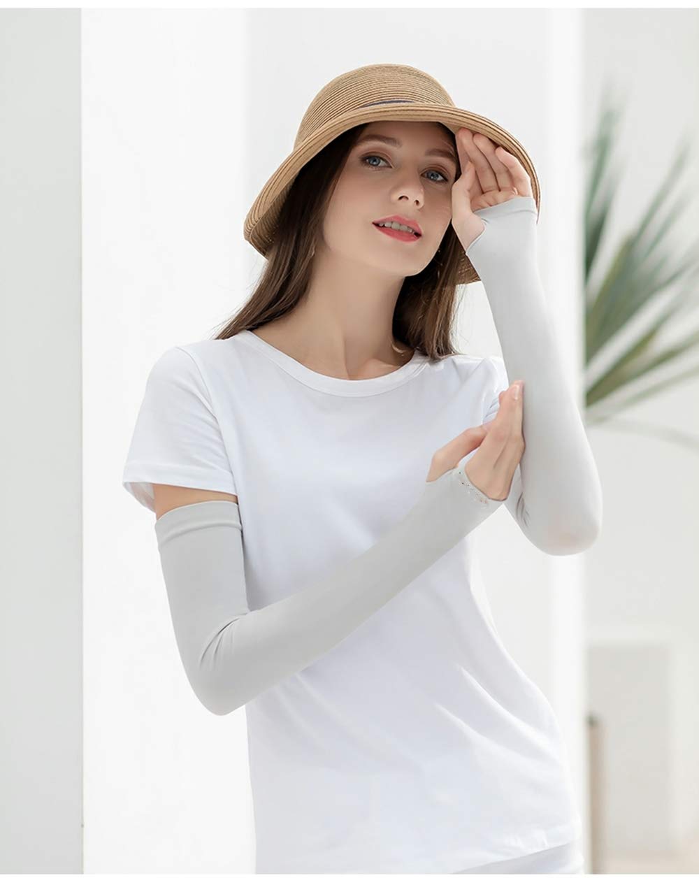 SPRING PARK Arm Sleeves UV Protection Compression Sun Sleeves For Men Women Youth For Outdoor