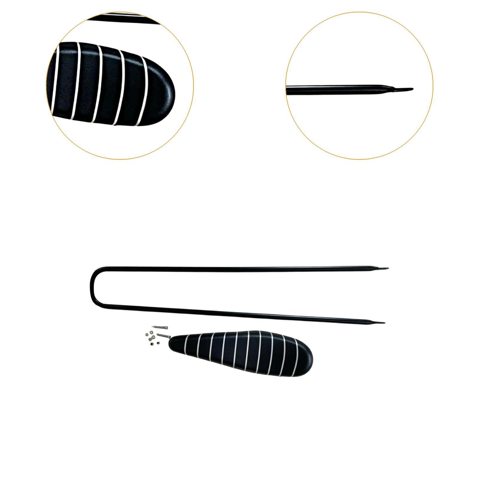 Selle vélo Longue, Selle Banane, Fixations faciles à Installer, vélo Noire