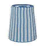 DUSVALLY Wicker Stool for Patio & Garden, Decorative Outdoor Woven Wicker Accent Side Table Storage