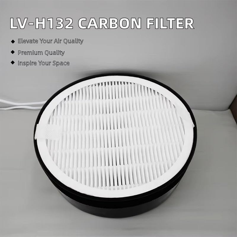 LV-H132 Air Purifier Replacement Filter Compatible with LEVOIT LV-H132 Air Purifier, 3-in-1 Pre-Filter, H13 True HEPA, Activated Carbon Filtration System, Replacement Parts LV-H132-RF, 3-Pack - Image 9