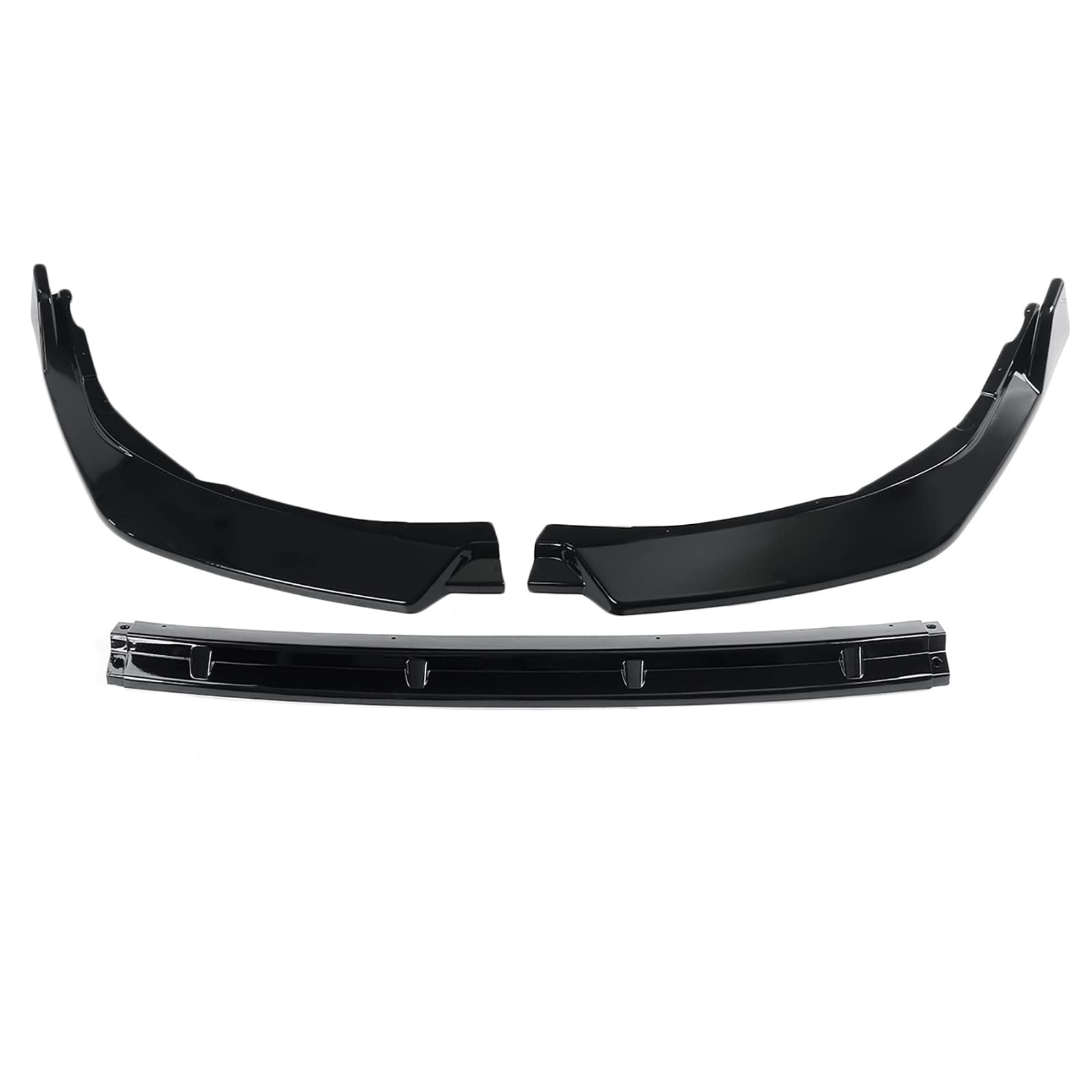 3piece Car Front Bumper Lip Spoiler Diffuser Cover Trim,For Toyota Camry SE XSE 2021-2022,Carbon Fiber Look/Gloss Black
