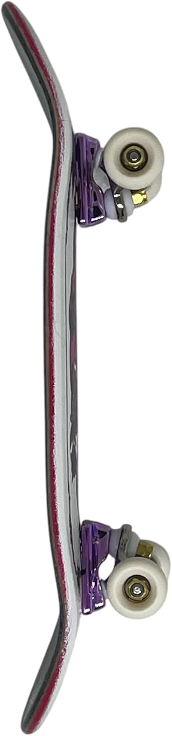 32mm Pro Fingerboard Complete Set, 32x96mm Maple Wood Deck with UV Printing Graphic, Pro G4 Finger Skateboard Trucks,Urethane Bearing wheels-Op3ra V3-Hearts of Queen