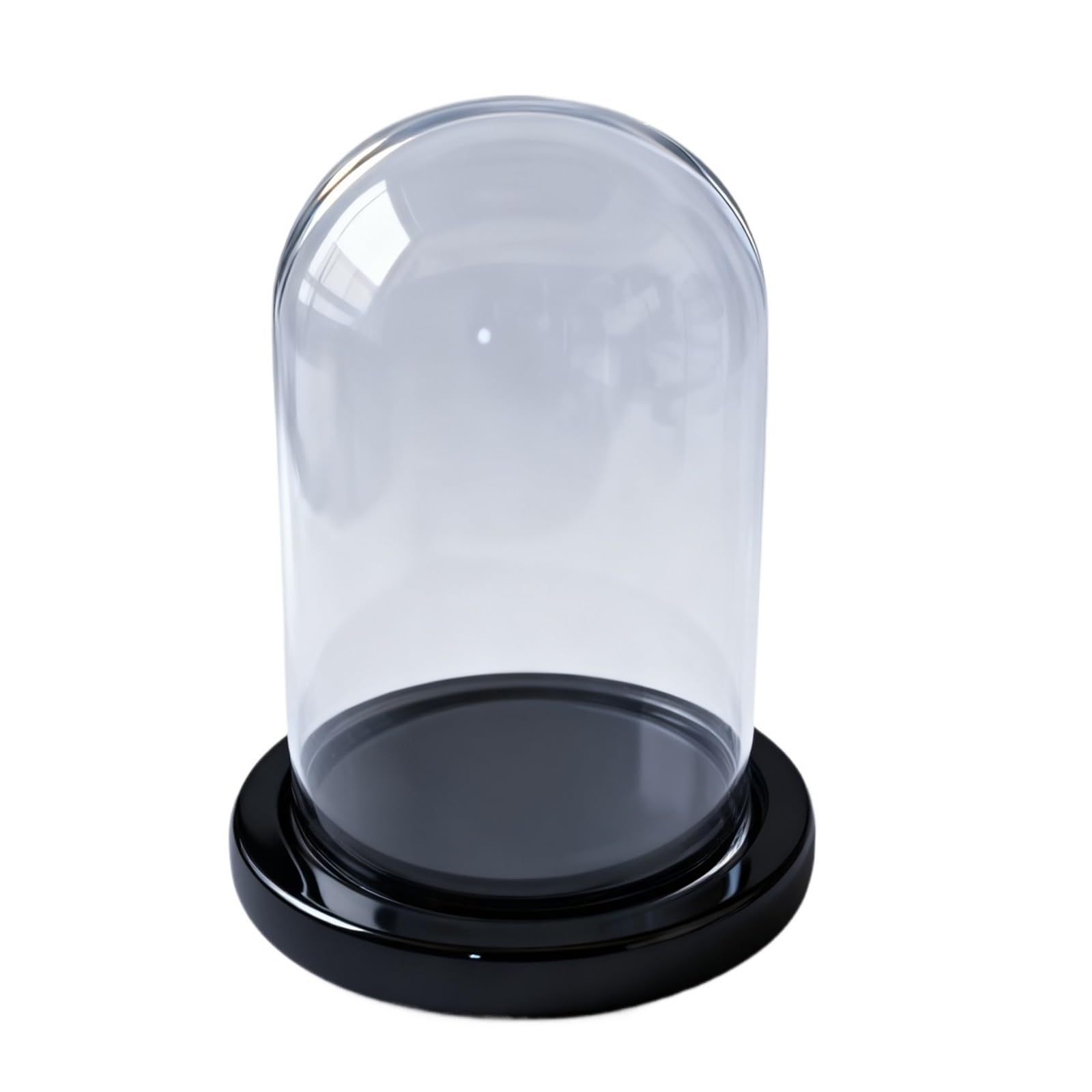 ZFPKXHVMG Glass Dome Cloche Bell Jar, Glass Cloche Dome 20cm Diameter 30cm Height Transparent Display Cover(Color 02)
