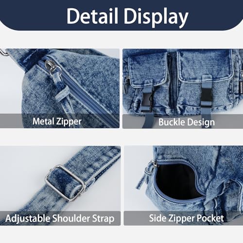 Bolso Tote Denim para Mujer con Correa Ajustable miniatura 4