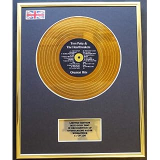 Everythingcollectible Tom Petty & The Heartbreakers/Mini Gold Disc Display/ÉDITION LIMITÉE/COA / Greatest Hits - Les Beatles, Paul McCartney, John Lennon, RIngo Starr, George Harrison