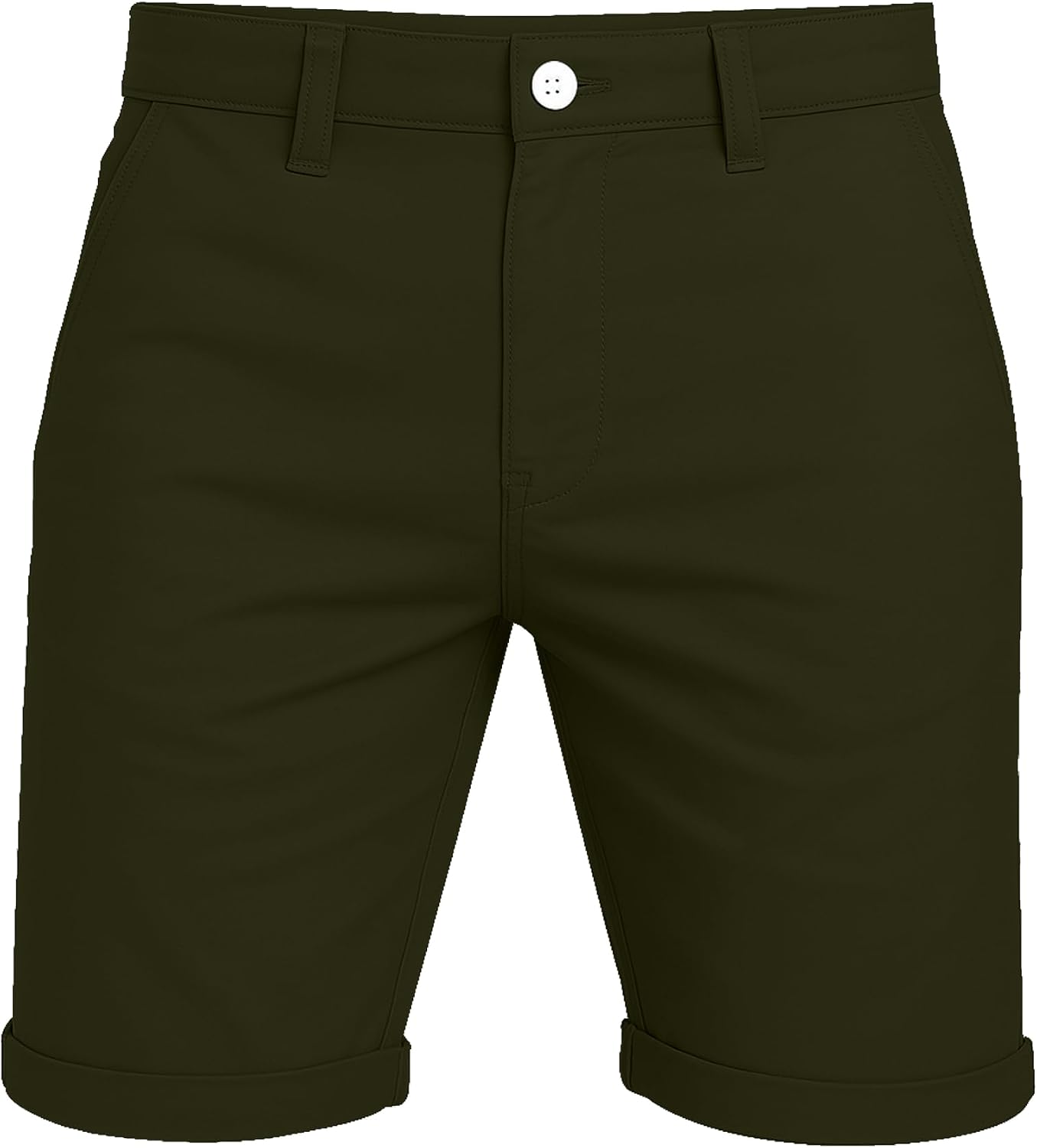 WESTACE Mens Chino Shorts Casual Cargo Combat Flat Front 100% Cotton Half Pant