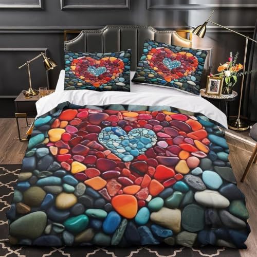 Parure de lit romantique en microfibre douce king size supérieure