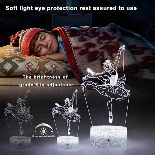 Lámpara de mesa FlyonSea Kids Ballet luces multicolor miniatura 4
