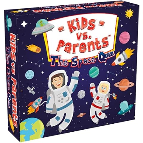 The Space Board Game for Kids Trivia Games Quiz Family Games Party Games Table Game | Kids vs Parents The Space Quiz | Age 6+ Cover