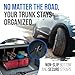 Car Trunk Organizer – Large Collapsible Storage Box with Adjustable Compartments – Heavy-Duty Cargo Organizer for SUV, Truck & Car – Non-Slip Waterproof Trunk Storage Bin for Groceries & Tools